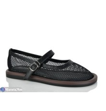 Балетки жіночі на літо (8 пар р.36-41) чорний  "LOREDANA"