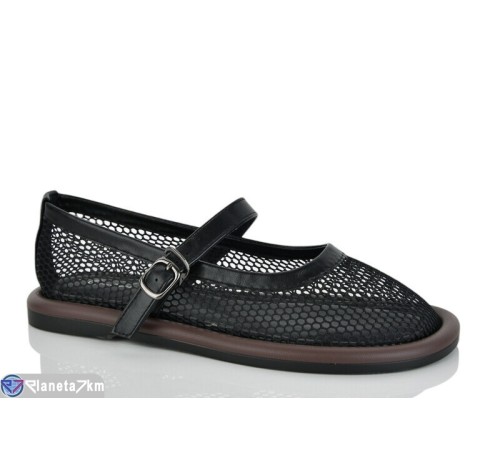 Балетки жіночі на літо (8 пар р.36-41) чорний  "LOREDANA"