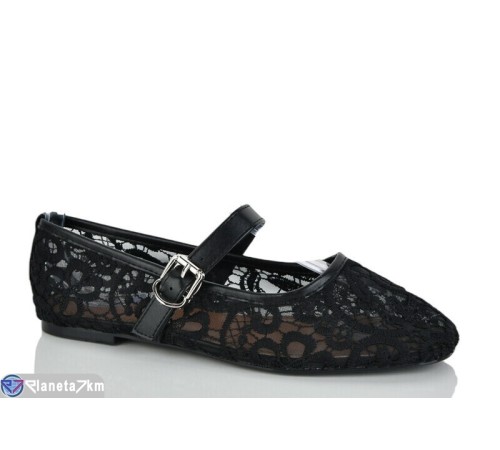 Балетки жіночі на літо (8 пар р.36-41) чорний  "LOREDANA"