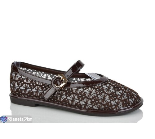 Балетки жіночі на літо (8 пар р.36-41) коричневий  "LOREDANA"