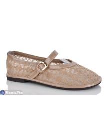 Балетки жіночі на літо (8 пар р.36-41) бежевий  "LOREDANA"