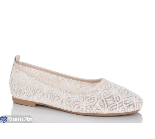 Балетки жіночі на літо (8 пар р.36-41) бежевий  "LOREDANA"