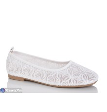 Балетки жіночі на літо (8 пар р.36-41) білий  "LOREDANA"