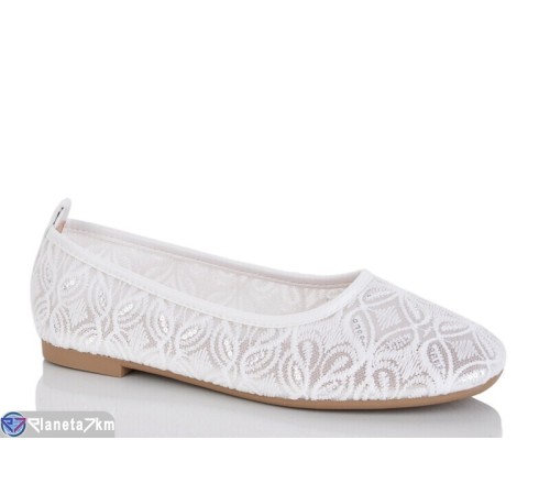 Балетки жіночі на літо (8 пар р.36-41) білий  "LOREDANA"