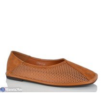 Балетки жіночі на літо (8 пар р.36-41) camel  "LOREDANA"