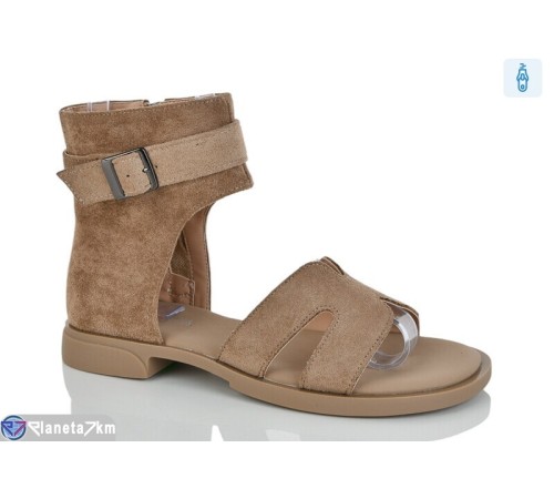 Босоніжки жіночі на весну/осінь (8 пар р.36-41) коричневий  "LOREDANA"