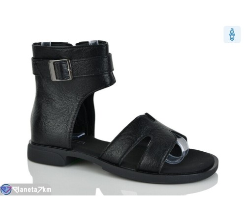 Босоніжки жіночі на весну/осінь (8 пар р.36-41) чорний  "LOREDANA"