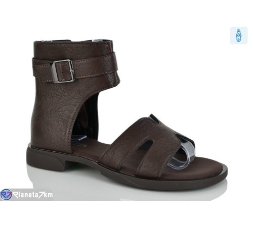 Босоніжки жіночі на весну/осінь (8 пар р.36-41) коричневий  "LOREDANA"