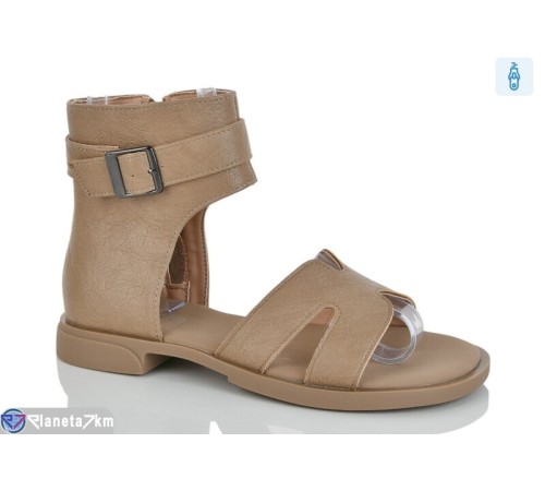 Босоніжки жіночі на весну/осінь (8 пар р.36-41) коричневий  "LOREDANA"