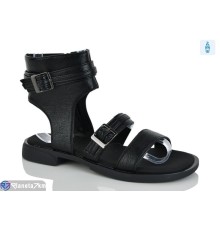 Босоніжки жіночі на весну/осінь (8 пар р.36-41) чорний  "LOREDANA"