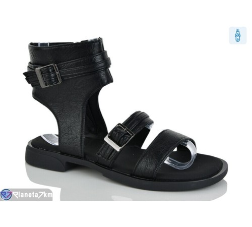 Босоніжки жіночі на весну/осінь (8 пар р.36-41) чорний  "LOREDANA"