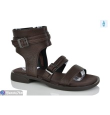 Босоніжки жіночі на весну/осінь (8 пар р.36-41) коричневий  "LOREDANA"