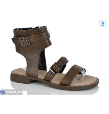 Босоніжки жіночі на весну/осінь (8 пар р.36-41) коричневий  "LOREDANA"