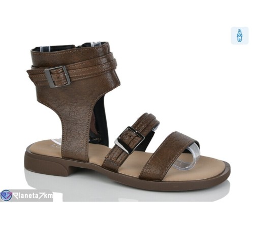 Босоніжки жіночі на весну/осінь (8 пар р.36-41) коричневий  "LOREDANA"