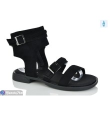 Босоніжки жіночі на весну/осінь (8 пар р.36-41) чорний  "LOREDANA"