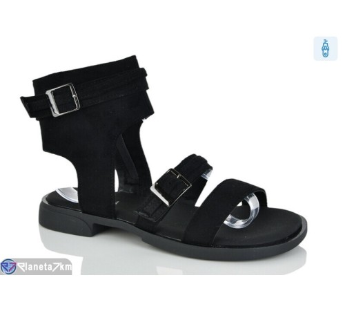 Босоніжки жіночі на весну/осінь (8 пар р.36-41) чорний  "LOREDANA"