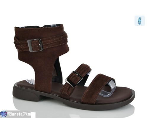 Босоніжки жіночі на весну/осінь (8 пар р.36-41) коричневий  "LOREDANA"