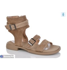 Босоніжки жіночі на весну/осінь (8 пар р.36-41) коричневий  "LOREDANA"