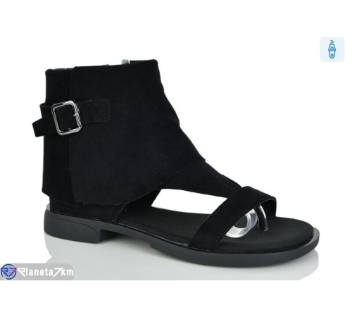 Босоніжки жіночі на весну/осінь (8 пар р.36-41) чорний  "LOREDANA"