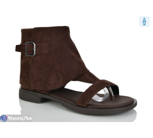 Босоніжки жіночі на весну/осінь (8 пар р.36-41) коричневий  "LOREDANA"