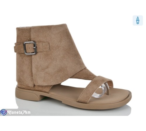 Босоніжки жіночі на весну/осінь (8 пар р.36-41) коричневий  "LOREDANA"