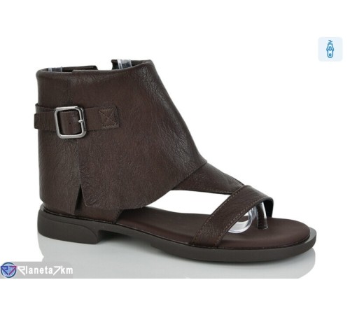 Босоніжки жіночі на весну/осінь (8 пар р.36-41) коричневий  "LOREDANA"