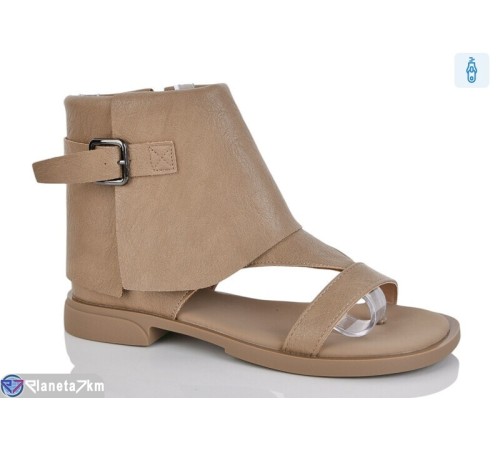 Босоніжки жіночі на весну/осінь (8 пар р.36-41) коричневий  "LOREDANA"