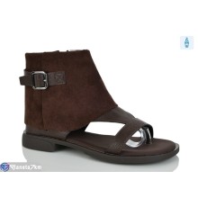 Босоніжки жіночі на весну/осінь (8 пар р.36-41) коричневий  "LOREDANA"