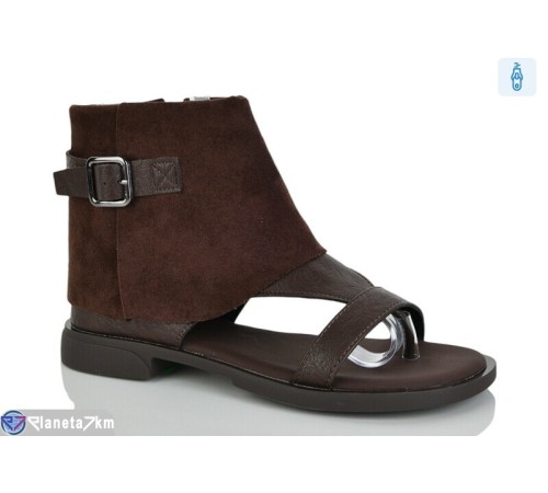 Босоніжки жіночі на весну/осінь (8 пар р.36-41) коричневий  "LOREDANA"