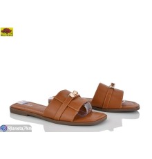 Шлепки жіночі на літо (8 пар р.36-41) коричневий  "Mei De Li"