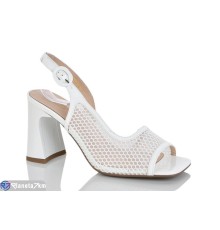 Босоніжки жіночі на літо (6 пар р.36-40) білий  "MARADONA"