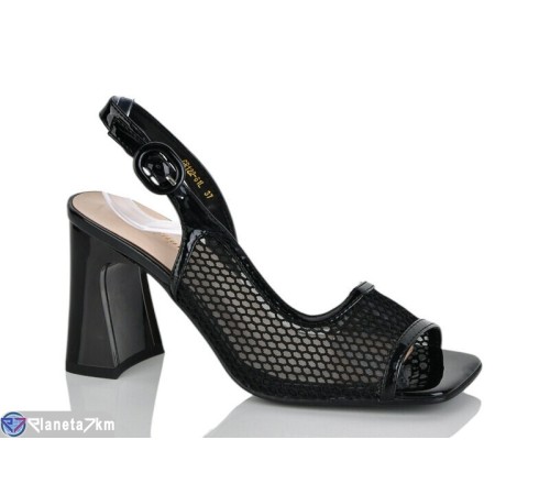 Босоніжки жіночі на літо (6 пар р.36-40) чорний  "MARADONA"