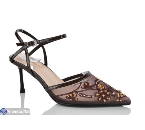 Туфлі жіночі на літо (6 пар р.36-40) коричневий  "MARADONA"