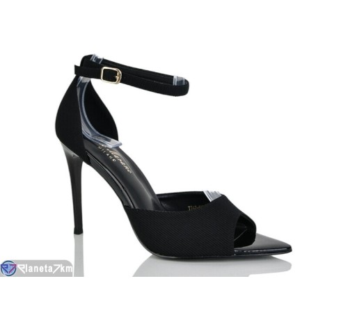 Босоніжки жіночі на літо (6 пар р.35-40) чорний  "MARADONA"