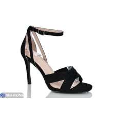 Босоніжки жіночі на літо (6 пар р.36-40) чорний  "MARADONA"