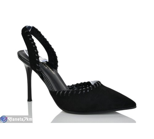 Босоніжки жіночі на літо (6 пар р.35-40) чорний  "MARADONA"