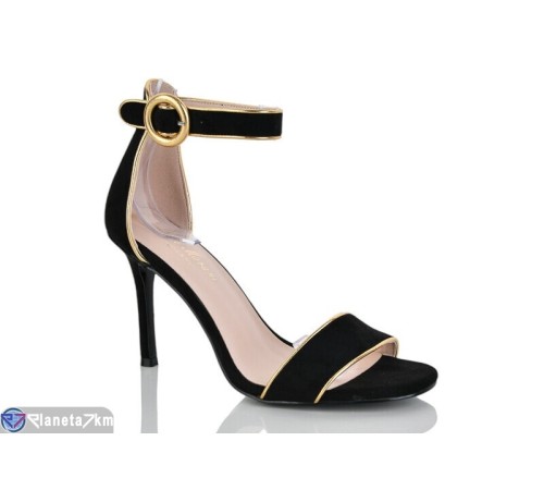 Босоніжки жіночі на літо (6 пар р.36-40) чорний  "MARADONA"