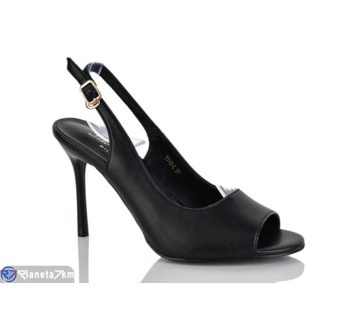 Босоніжки жіночі на літо (6 пар р.35-40) чорний  "MARADONA"