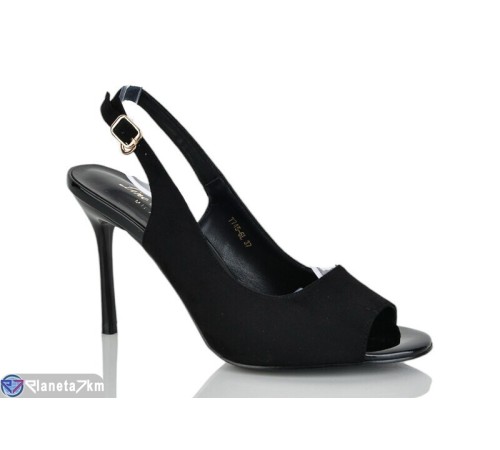 Босоніжки жіночі на літо (6 пар р.35-40) чорний  "MARADONA"