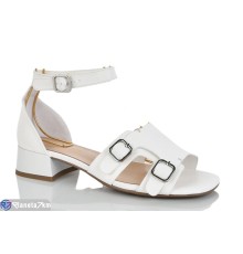 Босоніжки жіночі на літо (6 пар р.36-41) білий  "MARADONA"