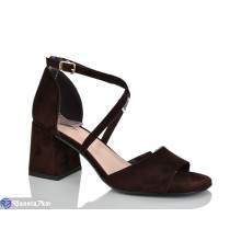 Босоніжки жіночі на літо (6 пар р.36-41) коричневий  "MARADONA"