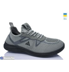 Кросівки чоловічі на літо (10 пар р.41-45) сірий  "MURMUR"