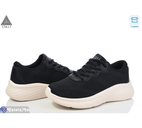 Кросівки жіночі на весну/осінь (8 пар р.36-40) чорний  "STILLI Group"