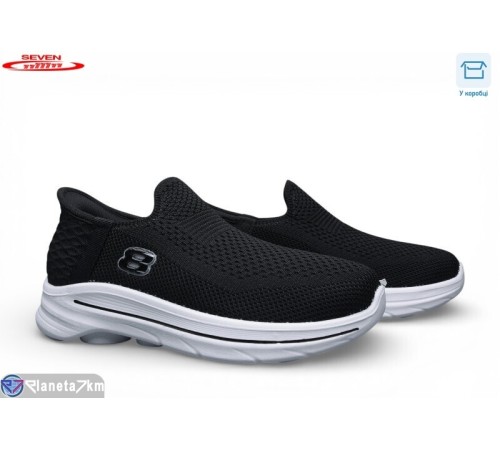 Кросівки жіночі на літо (8 пар р.36-41) чорний  "Seven"