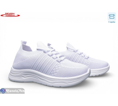 Кросівки жіночі на літо (8 пар р.36-41) білий  "Seven"