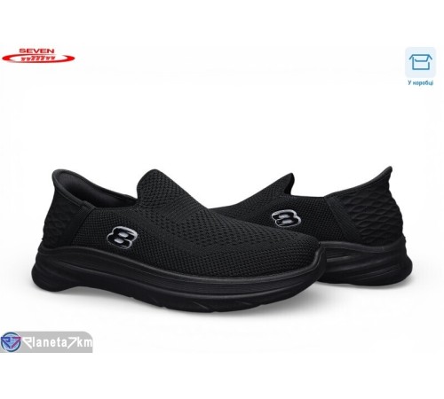 Кросівки чоловічі на літо (8 пар р.41-45) чорний  "Seven"