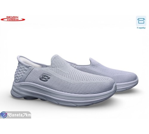 Кросівки чоловічі на літо (8 пар р.41-45) сірий  "Seven"
