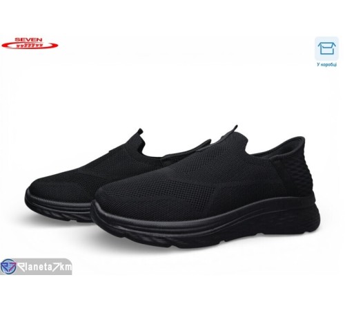 Кросівки чоловічі на літо (8 пар р.41-45) чорний  "Seven"