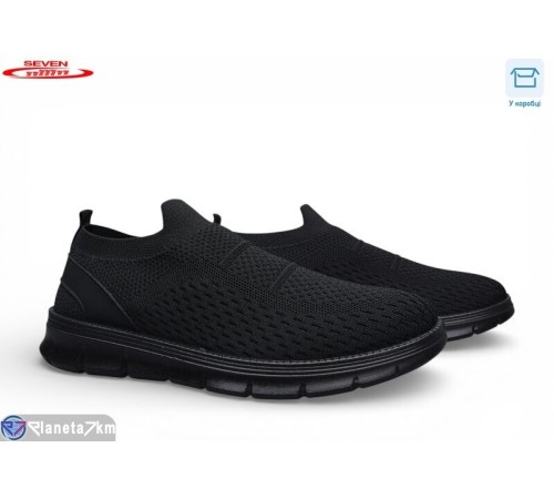 Кросівки чоловічі на літо (8 пар р.41-45) чорний  "Seven"