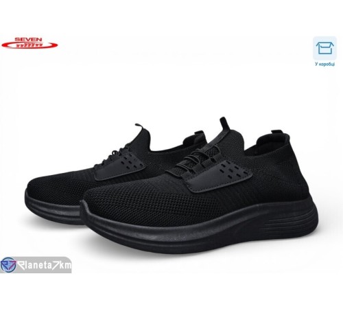 Кросівки чоловічі на літо (8 пар р.41-45) чорний  "Seven"